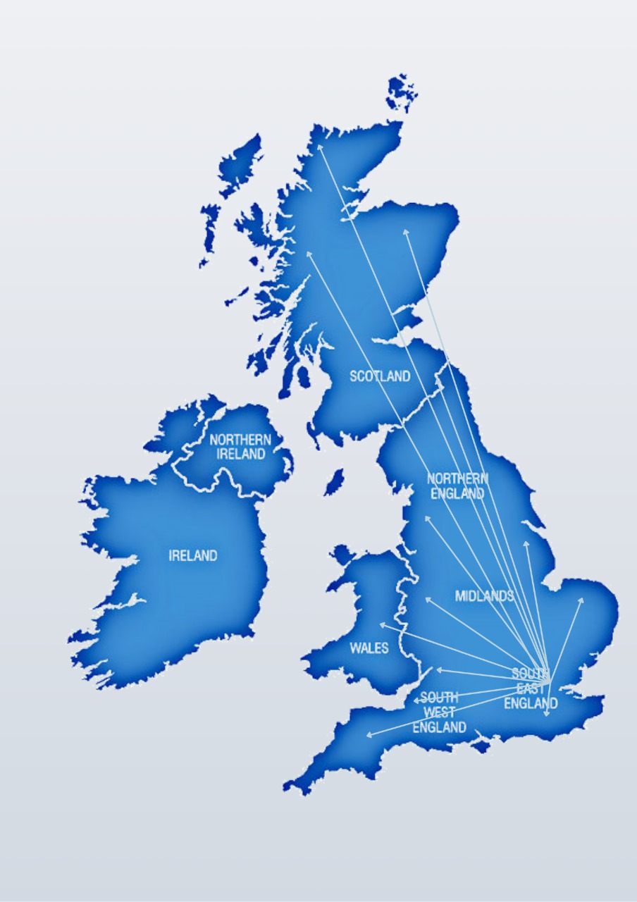 Crystalov LTD delivery coverage across the UK